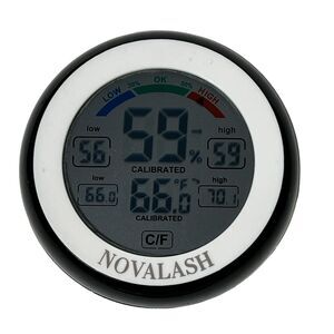 Novalash The Aura Temperature and Humidity Gauge 24 Hour Calibrated C/F